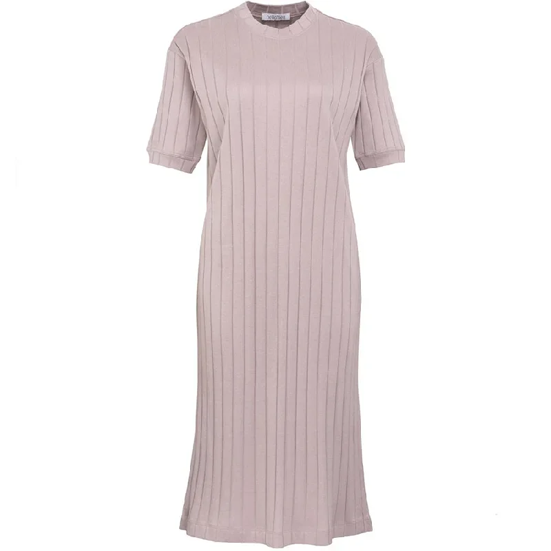 ORGANIC COTTON MIDI DRESS LAVENDER "02/10"