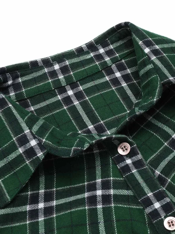 1950s-3-4-sleeve-plaid-belt-long-tops-1