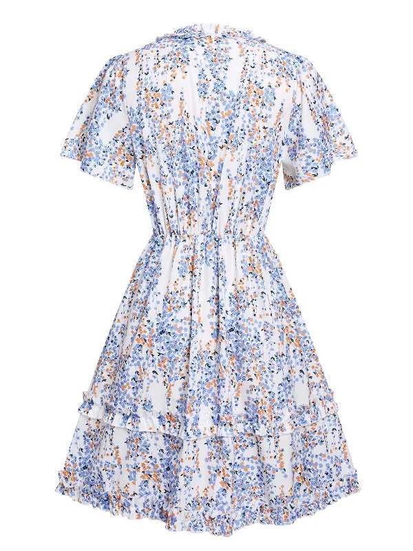 1950s-v-neck-ditsy-floral-wrinkle-dress