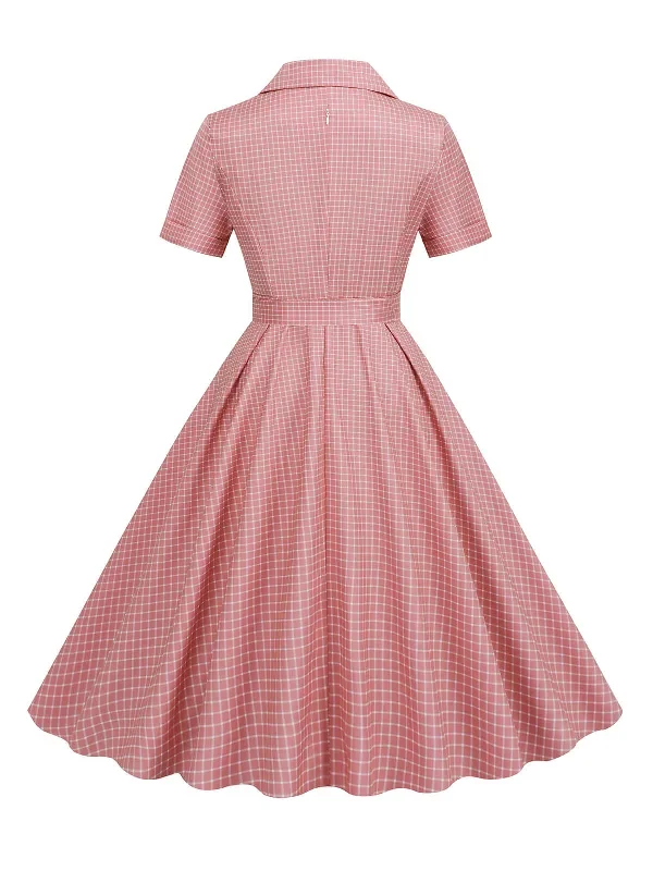 1950s-window-pane-plaid-lapel-swing-dress-1