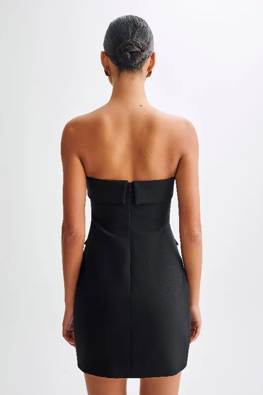 abbie-strapless-suiting-mini-dress-black