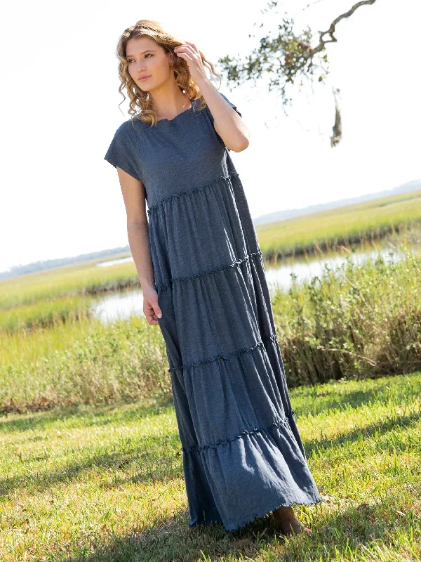 Berkley Knit Maxi Dress - Indigo