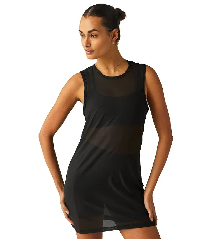 Beyond Yoga Show Off Mesh Mini Dress Black