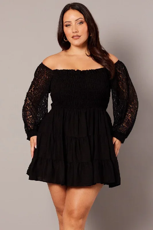 black-lace-sleeve-shirred-mini-dress-ced32402-47ab-1