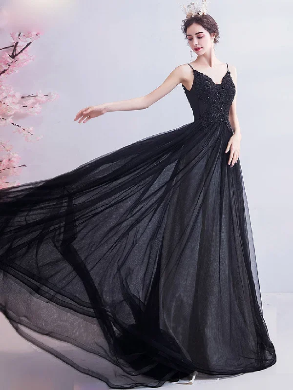 black-v-neck-tulle-lace-long-prom-dress-black-evening-dress-4