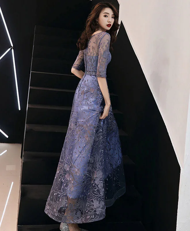 blue-round-neck-tulle-lace-long-prom-dress-lace-evening-dress