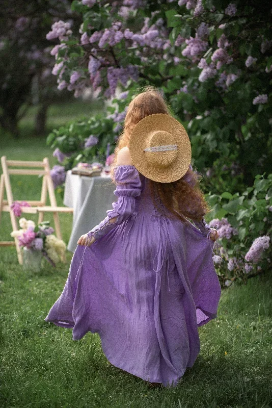 corset-linen-dress-in-lavender-regency-dress-medieval-linen-dress-maxi-linen-dress-fit-and-flared-dress-linennaive