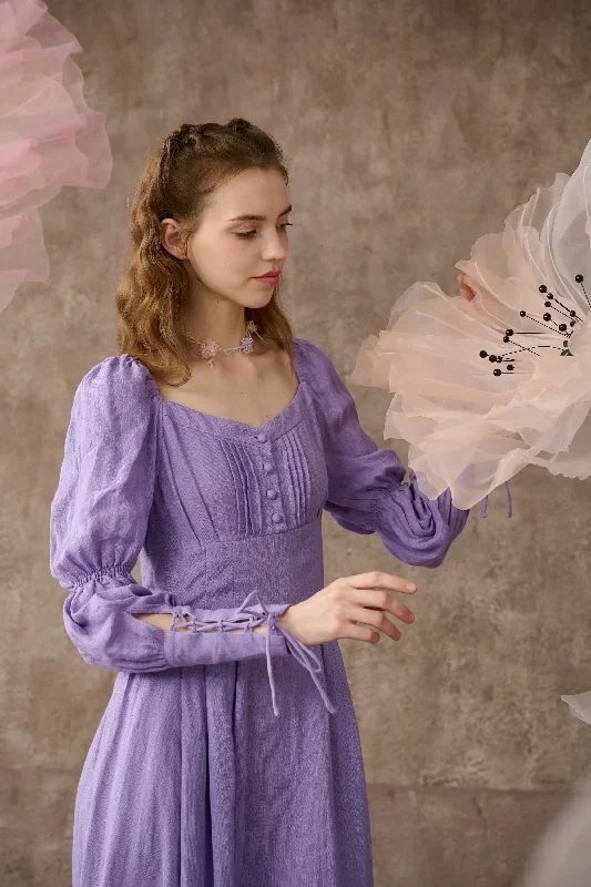 corset-linen-dress-in-lavender-regency-dress-medieval-linen-dress-maxi-linen-dress-fit-and-flared-dress-linennaive