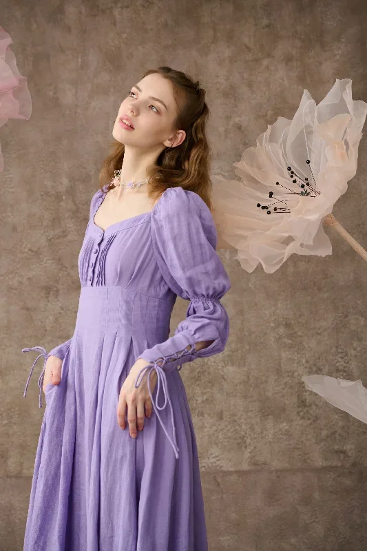 corset-linen-dress-in-lavender-regency-dress-medieval-linen-dress-maxi-linen-dress-fit-and-flared-dress-linennaive