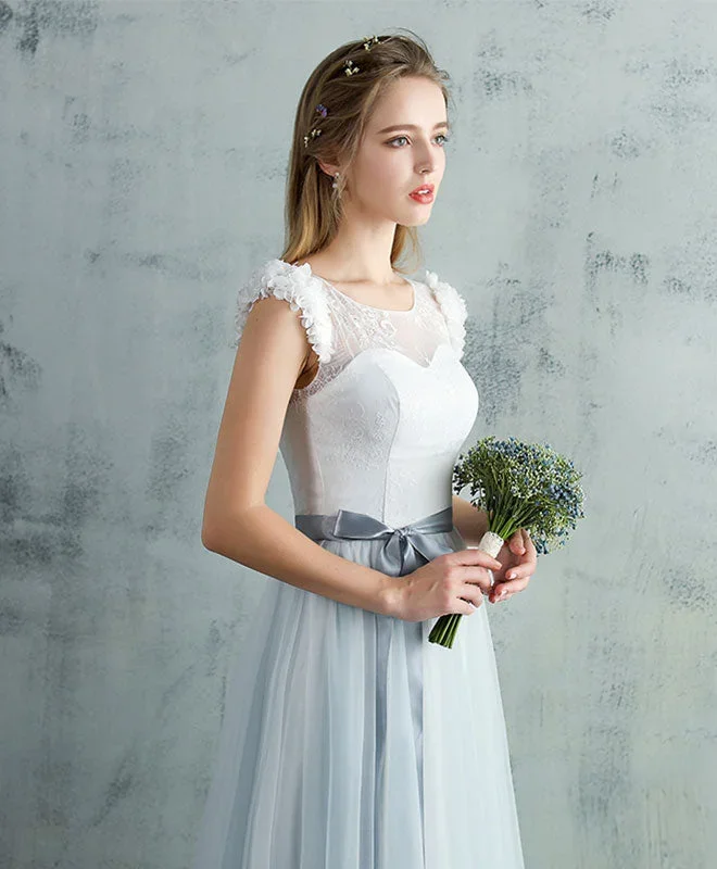 cute-gray-tulle-lace-long-prom-dress-gray-evening-dress