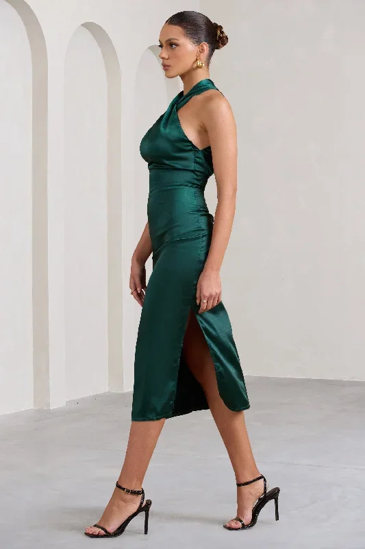 dazzling-bottle-green-cross-over-halter-neck-midi-dress-cl127233047