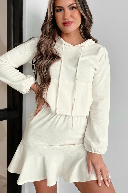 elevated-casual-hoodie-mermaid-mini-dress-ecru-cream