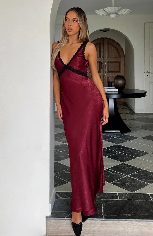 Event Ready Maxi Dress Wine