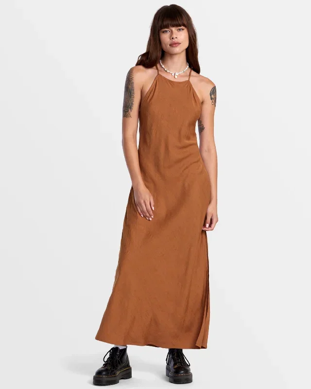 Exile Midi Sun Dress - Camel