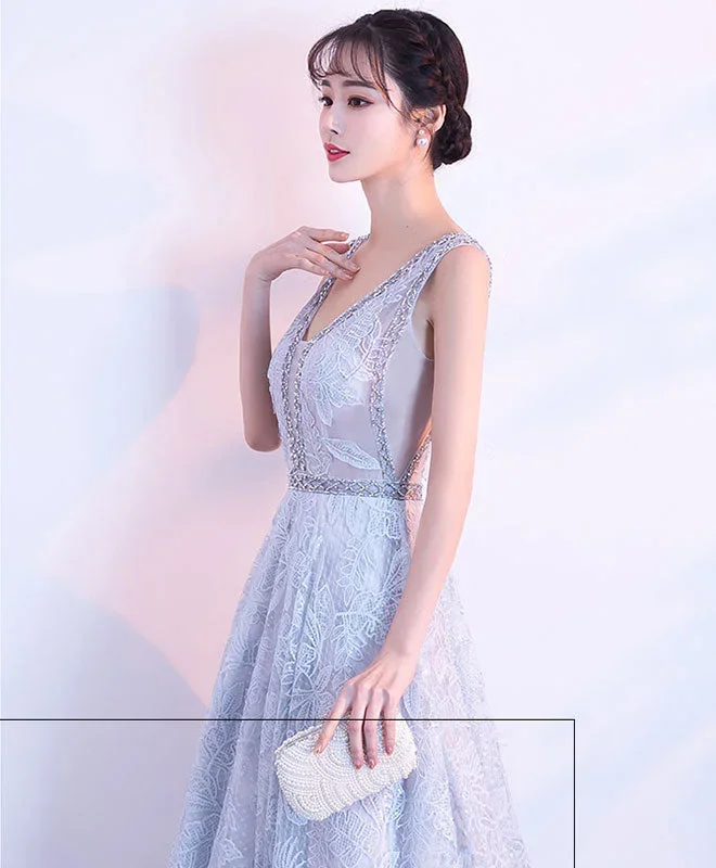 gray-v-neck-lace-long-prom-dress-gray-evening-dress