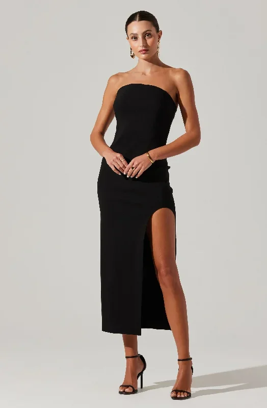 Idalia Strapless Bodycon Midi Dress