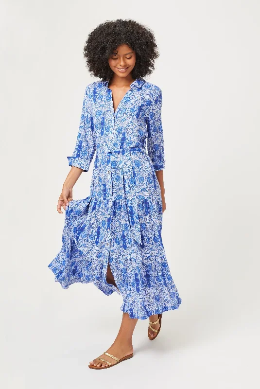 Lake Como Maxi Shirt Dress