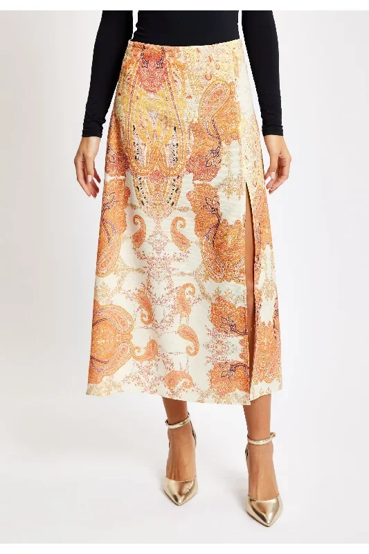 liquorish-abstract-print-midi-skirt-in-orange