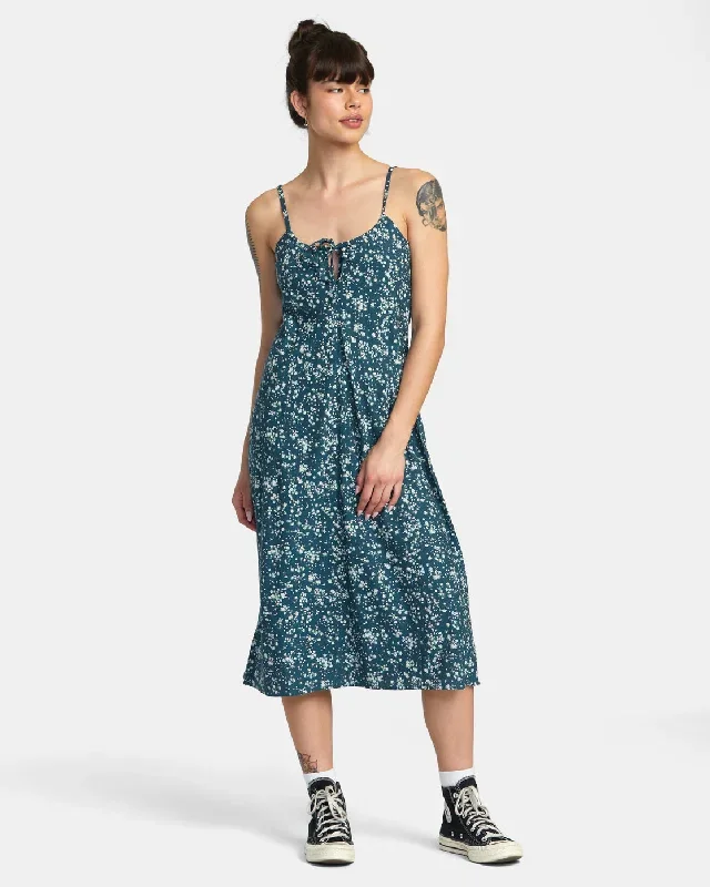 Maiden Midi Dress - Duck Blue