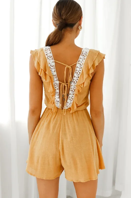 meet-again-crochet-lace-trim-tie-up-back-romper-mustard