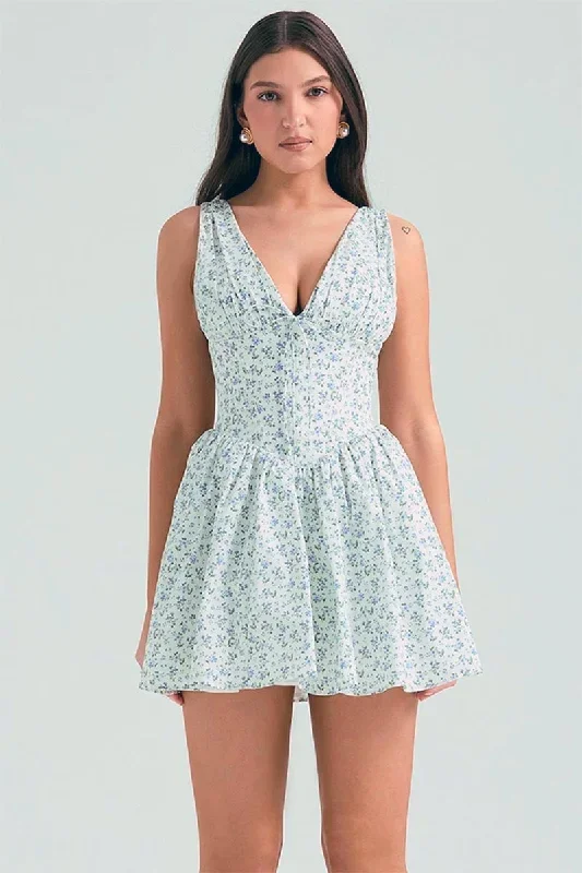 Orlando Lovers Floral Print Mini Dress