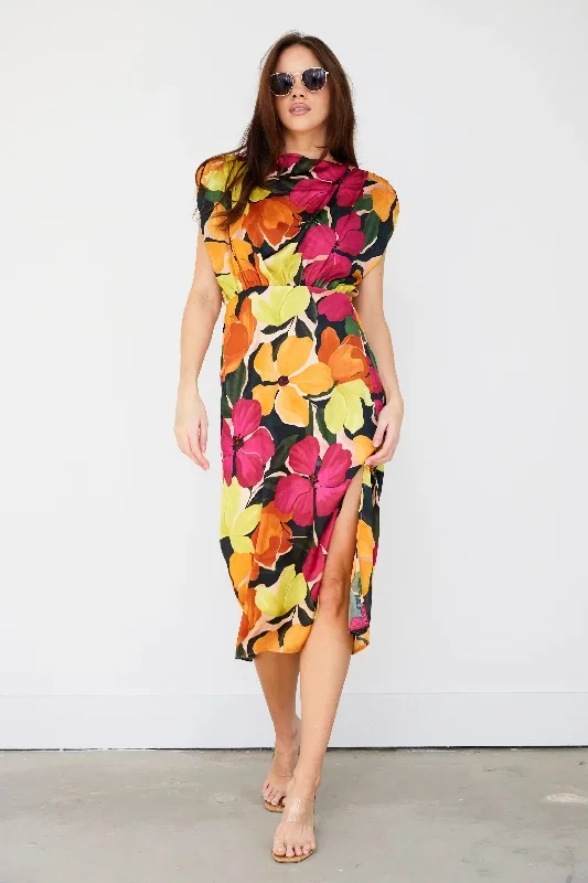 SALE - Penny Floral Midi Dress