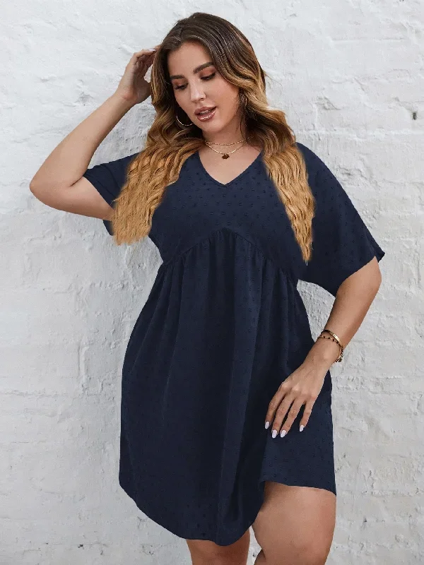 JuliaFashion-A Line Elegant Cotton Casual Loose Midi Tunic Dresses