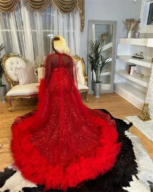 red-halter-long-prom-dress-for-black-girls-2024-beaded-rhinestone-birthday-party-dresses-sequined-ruffles-evening-gown-with-cape