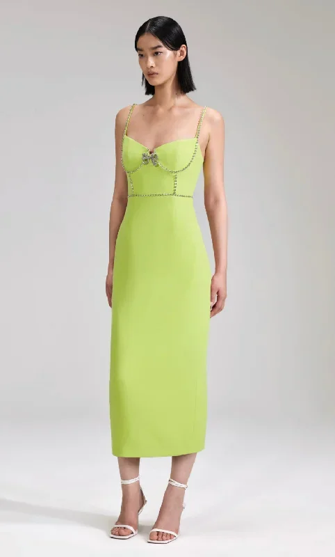 self-portrait-lime-crepe-bow-midi-dress-green