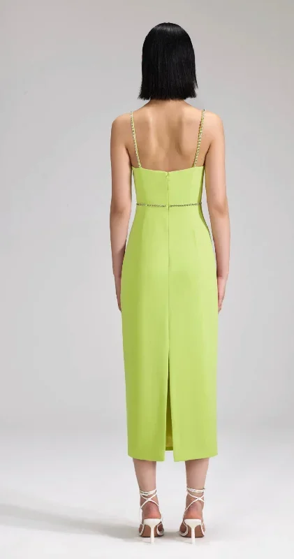 self-portrait-lime-crepe-bow-midi-dress-green