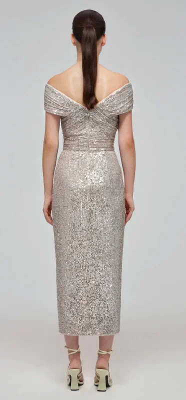 self-portrait-sequin-off-shoulder-wrap-midi-dress-silver