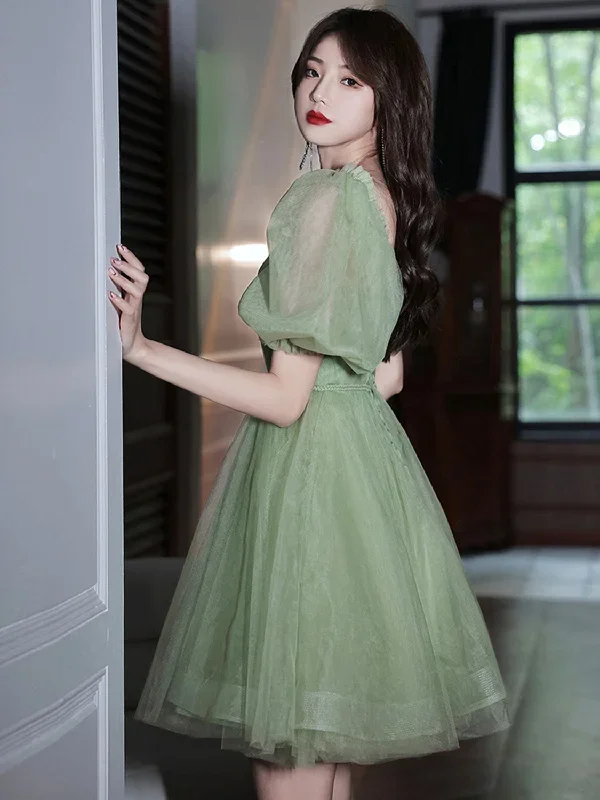 simple-green-tulle-short-prom-dress-green-evening-dress-1