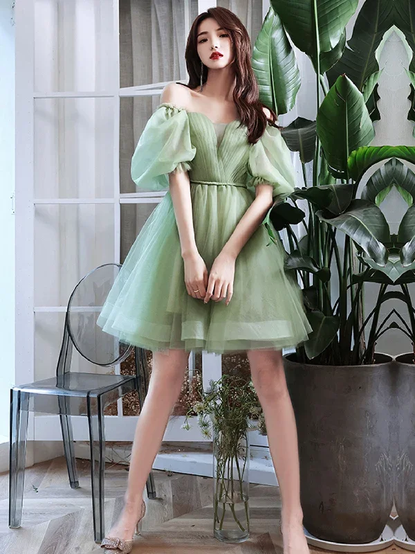 simple-green-tulle-short-prom-dress-green-evening-dress-1