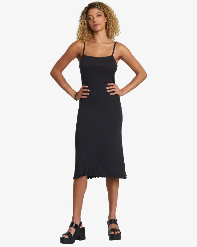 Slink Midi Dress - RVCA Black