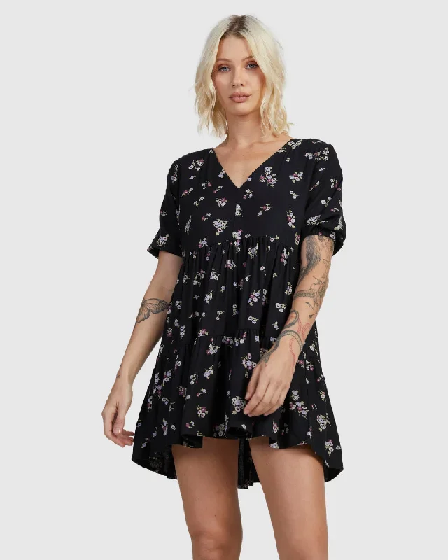 Sprinkle Vienna Mini Dress - RVCA Black