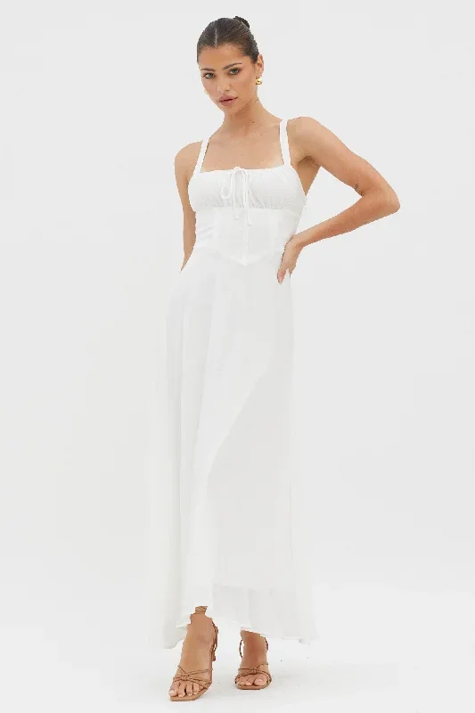 sweet-pea-tied-bust-a-line-midi-dress-white