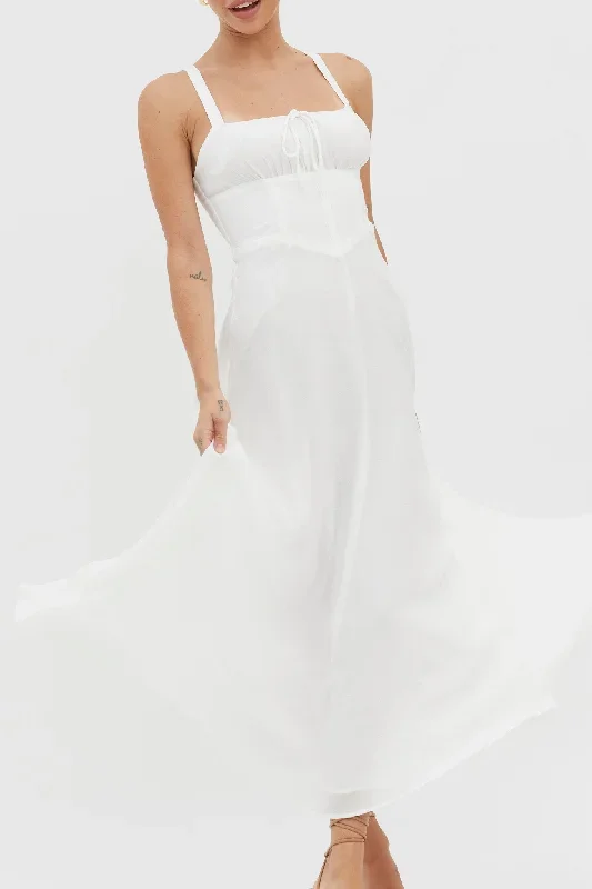 sweet-pea-tied-bust-a-line-midi-dress-white