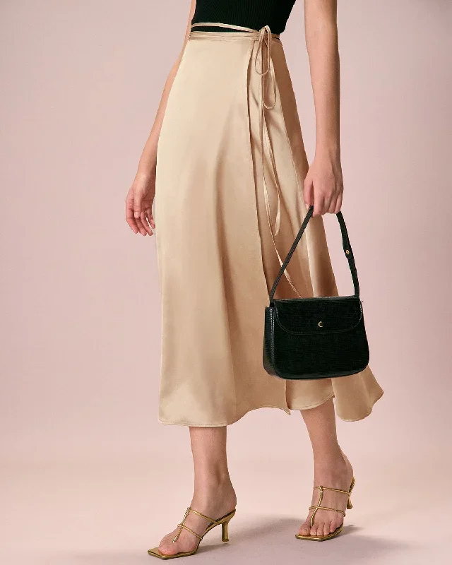 the-khaki-satin-lace-up-wrap-midi-skirt