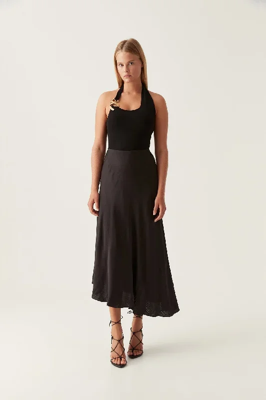 Valeria Asymmetric Midi Skirt