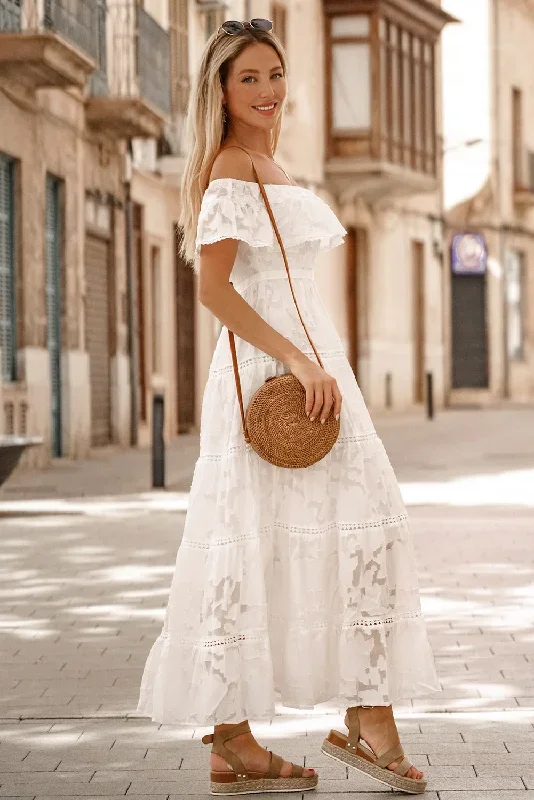 white-off-the-shoulder-ruffled-lace-maxi-dress