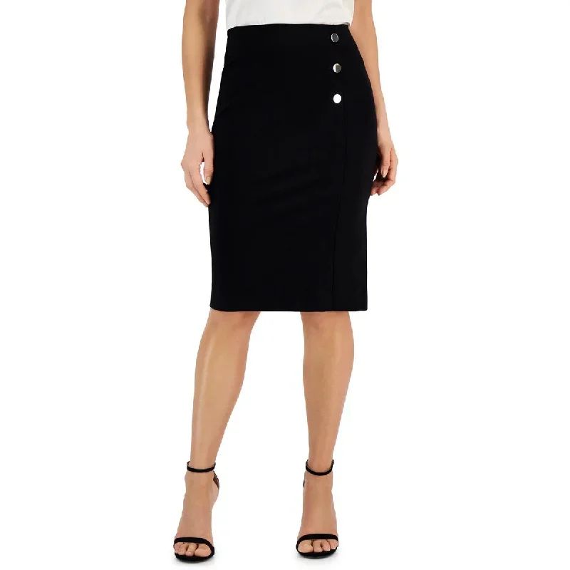 womens-embellished-split-hem-pencil-skirt